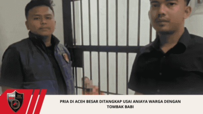 Pria di Aceh Besar Ditangkap Usai Aniaya Warga dengan Tombak Babi