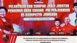 Pelantikan PAC PDI Perjuangan Se-Kabupaten Jombang, Perkuat Konsolidasi dan Solid Bergerak Menuju Kemenangan