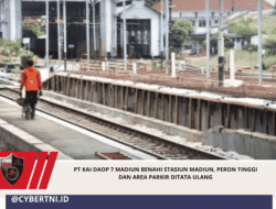 PT KAI Daop 7 Madiun Benahi Stasiun Madiun, Peron Tinggi dan Area Parkir Ditata Ulang