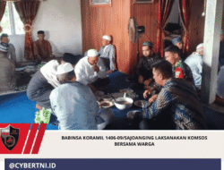 Babinsa Koramil 1406-09/Sajoanging Laksanakan Komsos Bersama Warga