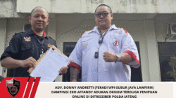 Adv. Donny Andretti (FERADI WPI-SUBUR JAYA LAWFIRM) Dampingi Eko Affandy Adukan Oknum Terduga Penipuan Online di DitResSiber Polda Jateng