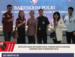 Ketua DPD Feradi WPI Jakarta Raya, Harriani Bianca Daryana dampingi Saksi di Bareskrim Polri