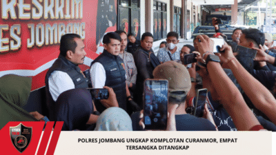Polres Jombang Ungkap Komplotan Curanmor, Empat Tersangka Ditangkap