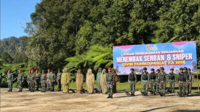 Divisi Parako Pasgat Gelar Latihan Menembak Senjata Bantuan dan Sniper TA 2026