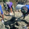 Semangat Gotong Royong, Babinsa Nimboran Kebut Pembangunan Jembatan Garuda Botua II