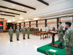 Kodam IX/Udayana Laksanakan Penyegaran Organisasi Melalui Sertijab Pejabat Satuan