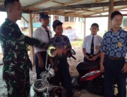 Babinsa Koramil 1406-09/Sajoanging Laksanakan Komsos di Lingkungan Sekolah