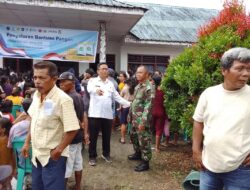 BABINSA KORAMIL 09/TIGA BALATA MONITORING PENYALURAN BANTUAN PANGAN BERAS DI KECAMATAN DOLOK PANRIBUAN