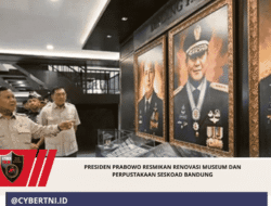 Presiden Prabowo Resmikan Renovasi Museum dan Perpustakaan Seskoad Bandung