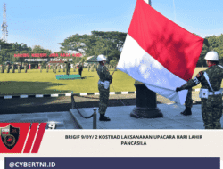 Brigif 9/DY/ 2 Kostrad Laksanakan Upacara Hari Lahir Pancasila