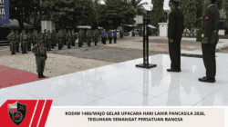Kodim 1406/Wajo Gelar Upacara Hari Lahir Pancasila 2026, Teguhkan Semangat Persatuan Bangsa
