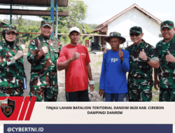 Tinjau Lahan Batalion Teritorial Dandim 0620 Kab. Cirebon Dampingi Danrem
