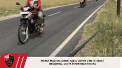 Warga Madiun Soroti Kabel Listrik dan Internet Menjuntai, Minta Penertiban Segera