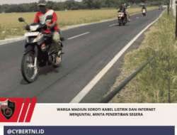 Warga Madiun Soroti Kabel Listrik dan Internet Menjuntai, Minta Penertiban Segera