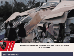 Angin Kencang Rusak Sejumlah Huntara Penyintas Banjir di Aceh Utara