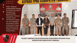 Polres Tabanan Gelar Sosialisasi Korwasbin Penyidik Polri kepada PPNS Kabupaten Tabanan