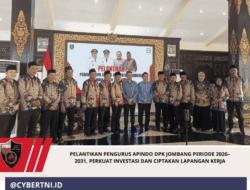 Pelantikan Pengurus APINDO DPK Jombang Periode 2026–2031, Perkuat Investasi dan Ciptakan Lapangan Kerja