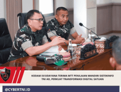 Kodam IX/Udayana Terima MTT Penilaian Mandiri Sistekinfo TNI AD, Perkuat Transformasi Digital Satuan