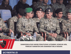 Dankodiklatad Hadiri Penutupan Latsarmil Komcad ASN, Perkuat Karakter dan Semangat Bela Negara