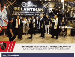 Pengurus DPC FERADI WPI Jakarta Timur dilantik, Waketum Bianca Kalungkan Slempang Kepada Ketua Zainil Yasni