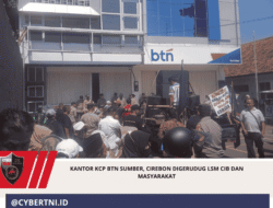 Kantor KCP BTN Sumber, Cirebon Digerudug LSM CIB dan Masyarakat