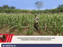 Polres Kuningan Dukung Swasembada Pangan, Ajak Masyarakat Optimalkan Lahan Produktif