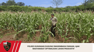 Polres Kuningan Dukung Swasembada Pangan, Ajak Masyarakat Optimalkan Lahan Produktif