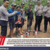SAT LANTAS POLRES KUNINGAN MEMBERIKAN BANTUAN BERUPA CAIRAN PEMBASMI RUMPUT KEPADA KELOMPOK TANI DESA CIBULAN KECAMATAN CIDAHU DALAM RANGKA PENANAMAN JAGUNG SEBAGAI IMPLEMENTASI KETAHANAN PANGAN NASIONAL