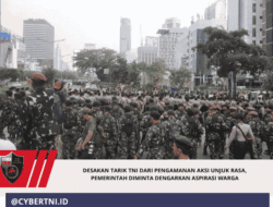 Desakan Tarik TNI dari Pengamanan Aksi Unjuk Rasa, Pemerintah Diminta Dengarkan Aspirasi Warga