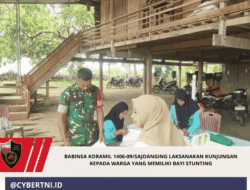 Babinsa Koramil 1406-09/Sajoanging Laksanakan Kunjungan kepada Warga yang Memiliki Bayi Stunting