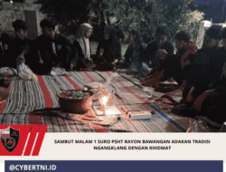 SAMBUT MALAM 1 SURO PSHT RAYON BAWANGAN ADAKAN TRADISI NGANGKLANG DENGAN KHIDMAT