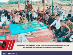 Semangat Tahun Baru Islam 1448 H, Babinsa Hadiri Peringatan Muharram Bersama Warga Nagori Karang Sari