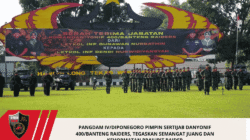 Pangdam IV/Diponegoro Pimpin Sertijab Danyonif 400/Banteng Raiders, Tegaskan Semangat Juang dan Kehormatan Prajurit Raider