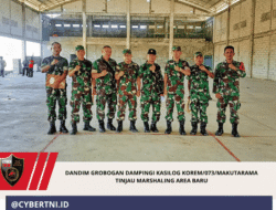 Dandim Grobogan Dampingi Kasilog Korem/073/Makutarama Tinjau Marshaling Area Baru