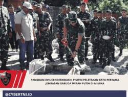 Pangdam XVII/Cenderawasih Pimpin Peletakan Batu Pertama Jembatan Garuda Merah Putih di Mimika