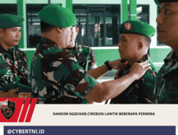 Dandim 0620/Kab.Cirebon Lantik Beberapa Perwira