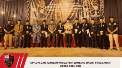 DPP,DPC Dan Ratusan Warga PSHT Jombang hadiri Pengesahan Warga Baru 2026