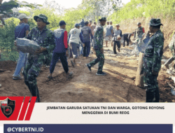 Jembatan Garuda Satukan TNI dan Warga, Gotong Royong Menggema di Bumi Reog
