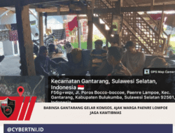 Babinsa Gantarang Gelar Komsos, Ajak Warga Paenre Lompoe Jaga Kamtibmas