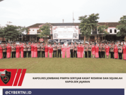 Kapolres Jombang Pimpin Sertijab Kasat Reskrim dan Sejumlah Kapolsek Jajaran