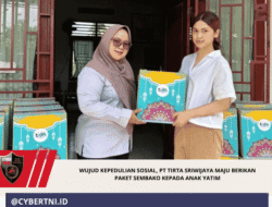 Wujud Kepedulian Sosial, PT Tirta Sriwijaya Maju Berikan Paket Sembako kepada Anak Yatim