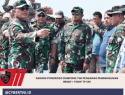 Dandim Ponorogo Dampingi Tim Pengawas Pembangunan Brigif / Yonif TP 530