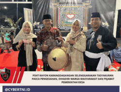 PSHT RAYON KARANGDAGANGAN SELENGGARAKAN TASYAKURAN PASCA PENGESAHAN, DIHADIRI WARGA MASYARAKAT DAN PEJABAT PEMERINTAH DESA
