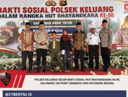 Polsek Keluang Gelar Bakti Sosial HUT Bhayangkara ke-80, Salurkan 150 Paket Sembako dan Khitanan Massal