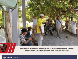 Pererat Silaturahmi, Babinsa Sertu Alpin Ajak Warga Pataro Bulukumba Jaga Kerukunan dan Gotong Royong