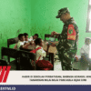 Hadir di Sekolah Perbatasan, Babinsa Koramil Waris Tanamkan Nilai‑Nilai Pancasila Sejak Dini