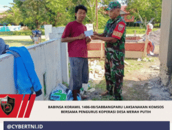 BABINSA KORAMIL 1406-08/SABBANGPARU LAKSANAKAN KOMSOS BERSAMA PENGURUS KOPERASI DESA MERAH PUTIH