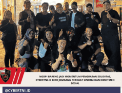 NGOPI BARENG JADI MOMENTUM PENGUATAN SOLIDITAS, CYBERTNI.ID BIRO JOMBANG PERKUAT SINERGI DAN KOMITMEN SOSIAL