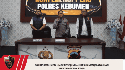 Polres Kebumen Ungkap Sejumlah Kasus Menjelang Hari Bhayangkara ke-80