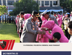 114 Personil Polresta Cirebon, Naik Pangkat